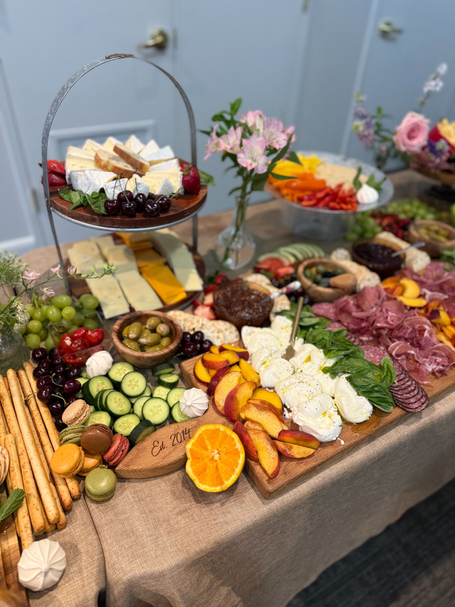 Full grazing table for an event