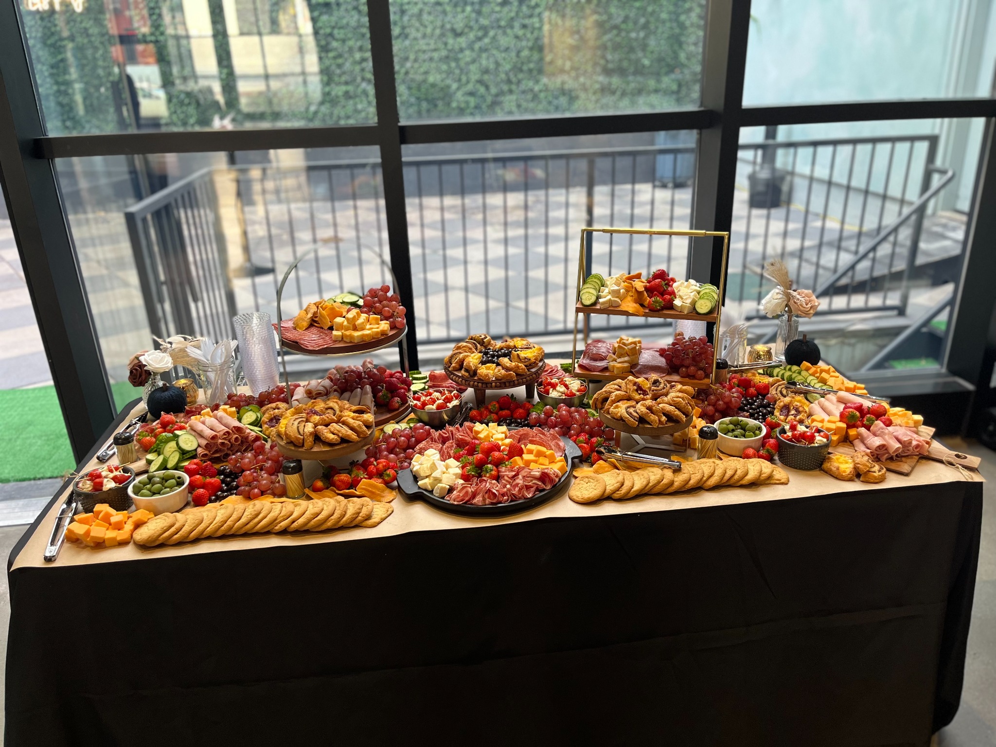 Abundant grazing table by Harvest Tables by Jamie